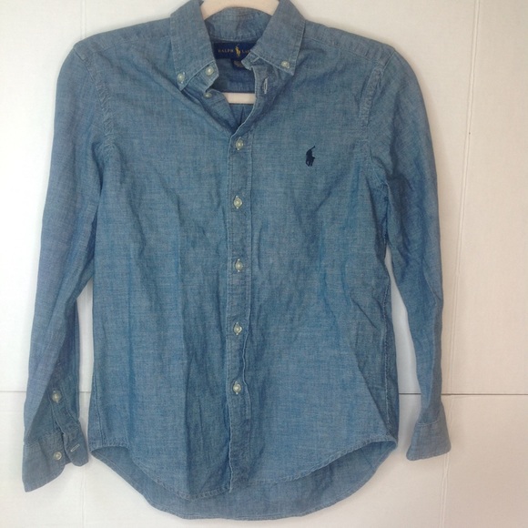 Ralph Lauren Jean Shirt Denim Boys M - Picture 1 of 2